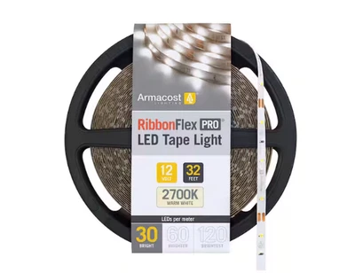 Armacost RibbonFlex Pro 32.8 ftLED Tape Strip Light 30 LEDs/m Soft White (2700K) - Image 1 of 4