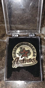 Prendedor de prensa de medios de la Serie Mundial de los Astros de Houston 2005 encanto botón pinback - Imagen 1 de 6