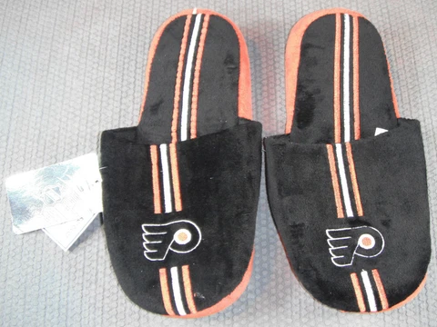 NHL Philadelphia Flyers 2010 Team Stripe Slide Slippers Extra Large by FOCO Cover