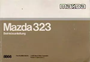 MAZDA 323 BG Manuale Uso e Manutenzione 1991 Manuale Manuale Libretto di Bordo BA - Foto 1 di 1