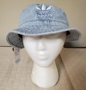 Adidas Originals Unisex Collegiate Washed Bucket Hat Navy/Weiß mit Logo NEU! - Bild 1 von 7