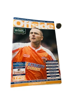 Football Programme Blackpool Vs Leicester City 2001 Vintage ra - Picture 1 of 3