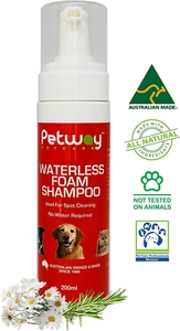 Petway Petcare Waterless Foam Shampoo for Dogs and Cats, No Rinse Waterless D... - Picture 1 of 12