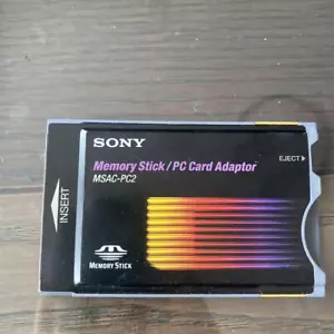 SONY Memory Stick Adapter MSAC-PC2 for PC Card ATA/True IDE - Picture 1 of 2
