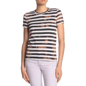 T-shirt girocollo Lucky Brand ombre righe taglia media nuova con etichetta - Foto 1 di 5