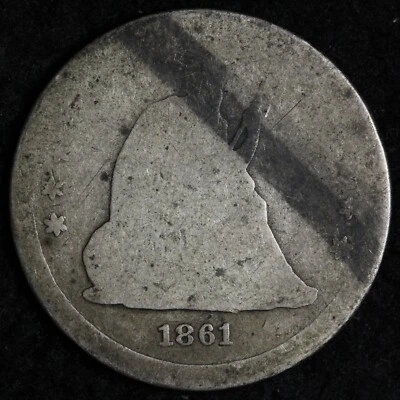 1861 Seated Liberty Silver Quarter E230 TAB - Image 1 of 2