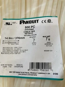 500 Stück STA-STRAP Panduit SST4H-D Kabelbinder - Bild 1 von 5