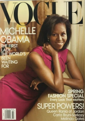 Vogue Magazine Michelle Obama Fashion Queen Rania of Jordan Melinda Gates 2009 - Image 1 of 4
