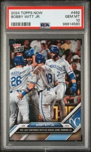 2024 Topps Now Bobby Witt JR Grand Slam PSA 10 Gem Mint Royals 492 - Picture 1 of 2