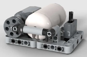 Pneumatic COMPRESSOR with Lego compatible M-Motor (air,tank,mini,pump,switch) - Picture 1 of 4
