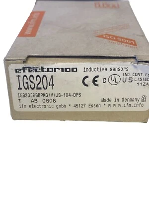 ifm electronic IGS204 Induktiver Sensor Näherungssensor Näherungsschalter NEU
