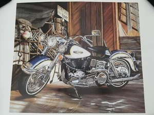 Litografía Scott Jacobs ""Catch of the Day"" Harley Davidson Electra Glide 2002 - Imagen 1 de 10