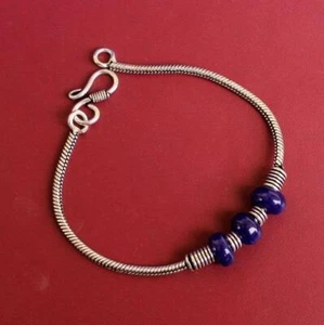 Traditional Oxidised German Silver Pearl Beaded Bangle For Women - Picture 1 of 13