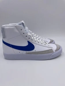 Nike Blazer Mid ' 77 White / Blue Womens Shoes - Picture 1 of 8