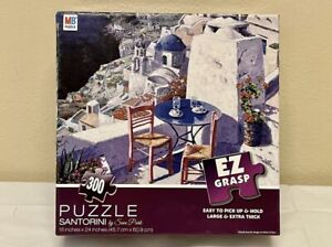 Santorini by Sam Park, 300 EZ Grasp piece puzzle, Milton Bradley, New