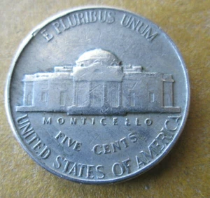 1948-P JEFFERSON, REVERSE PEELING LAMINATION ERROR, VF DETAILS, CIRCULATED - Picture 1 of 2