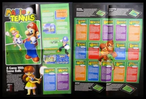 Mario Tennis fold-out poster of Character Roster - Picture 1 of 1