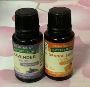 🏯 Nature's Truth Pure Essential Oils Set Lavender,Orange Sweet🆕ONLY 2 - Picture 1 of 3