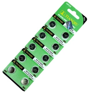 Pack of 10 Bulova Accutron 218 Batteries AG10, Replacement to Energizer 344 - Picture 1 of 2