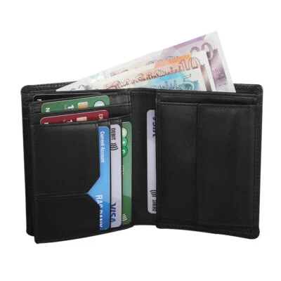 Mans Wallet RFID Blocking Contactless Protection Real Leather Purse - Gift Boxed - Image 1 of 4