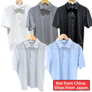 Camisa Polo UNIQLO AIRism Algodón Completamente Abierta S-4XL Cool-Touch Hombres 475370 Nueva con Etiquetas - Imagen 1 de 19