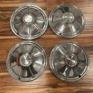 1972-76 Plymouth Valiant Scamp Duster OEM 14" Hubcaps Wheel Covers (4) Mopar - Picture 1 of 11