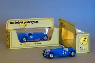 2 Matchbox Models of Yesteryear Y-3 1934 Riley MPH #6 Sports Cars (blue), 1:35 - Image 1 of 2