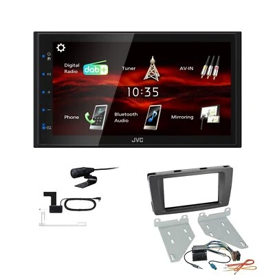 JVC Bluetooth 2DIN DAB+ Autoradio für Skoda Octavia II 2004-2013 schwarz - Bild 1 von 4