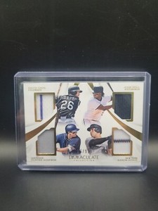 2017 Immaculate DAHL, BELL, RENFROE, AARON JUDGE Rookie Quad Relics /99 