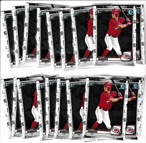 2020 1st Bowman Chrome Draft Austin Hendrick 20X LOT ALL 1st Chrome Reds - Picture 1 of 1