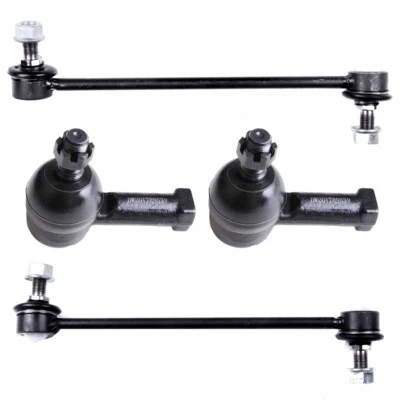 4PCS Front Tie Rod Ends Outer Sway Bars Kit For 2001-2006 Hyundai Santa Fe 2.7L - Image 1 of 4
