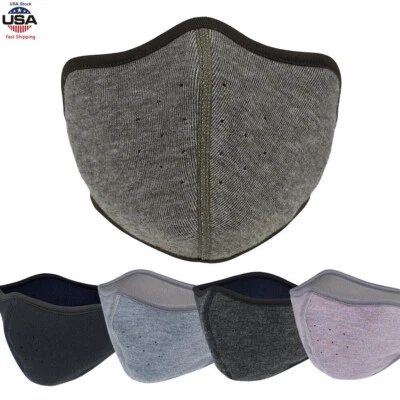 Máscara facial de lana de invierno para hombres mujeres a prueba de viento media máscara facial para deportes al aire libre Foto 1 de 4