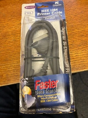 Belkin Pro Series 6’ IEEE 1284 Printer Cable DB25 Male/ Centronics 36 Male - Image 1 of 2