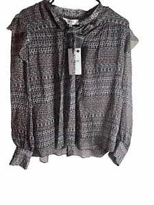Blusa de mujer Joie manga larga talla pequeña nueva con etiquetas - Imagen 1 de 4