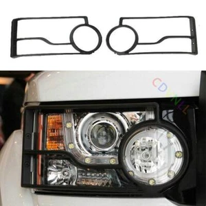 Para Land Rover Discovery 2004-2016 Negro Exterior Luz Lámpara Cubierta Borde 2 piezas - Imagen 1 de 4