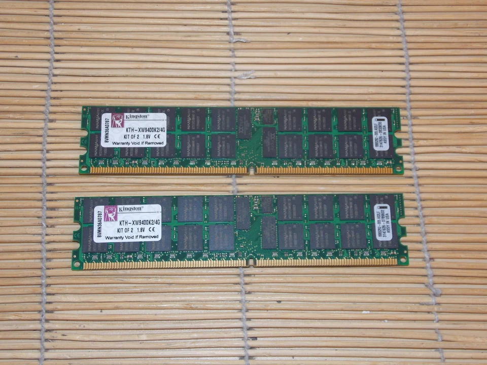HP 408853-B21 4GB (2X2GB) DDR2 PC2-5300 667MHz ECC REG Server KTH-XW9400K2/4G - Bild 1 von 1