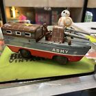 K company 1950s Made in Japan Army Tank Friction Toy