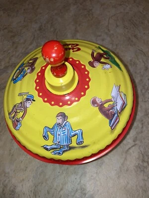 Juguete Curious George Humming Top Schylling Vintage Retro Raro Edición Limitada De Colección Foto 1 de 4