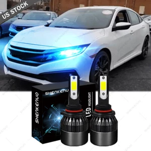 Ice Blue LED Headlight High Beam Conversion Kit for Honda Accord Civic 2006-2018 - Imagen 1 de 12