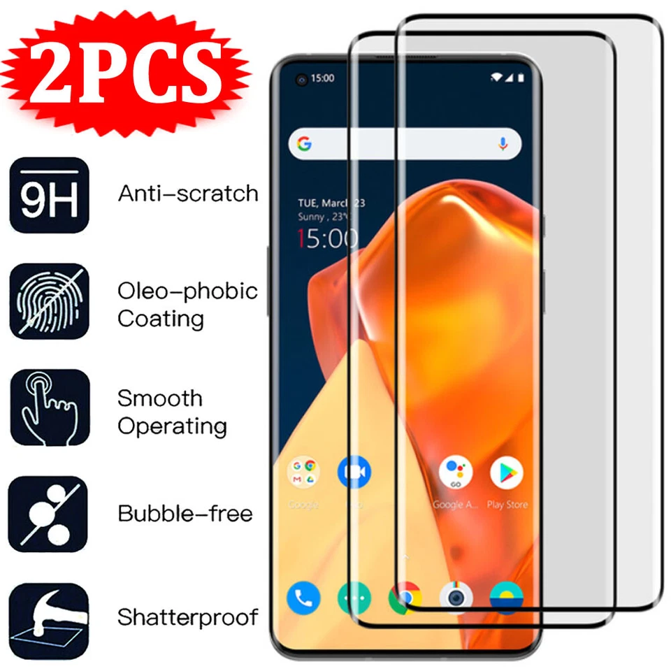 For OnePlus 13 13R 12 12R 11 10 9 Ace 5 Nord 3 Tempered Glass Screen Protector - Image 1 of 4