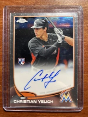 2013 Topps Chrome - Rookie Autographs #CY Christian Yelich (AU, RC) - Image 1 of 2