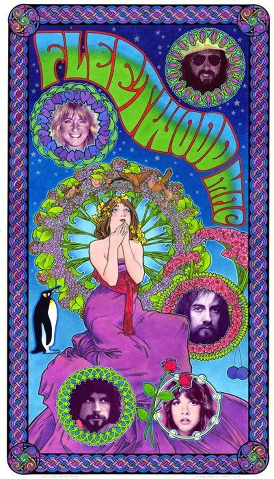 Fleetwood Mac Fan Club Poster Print 12 x 17 Reproduction - Image 1 of 1