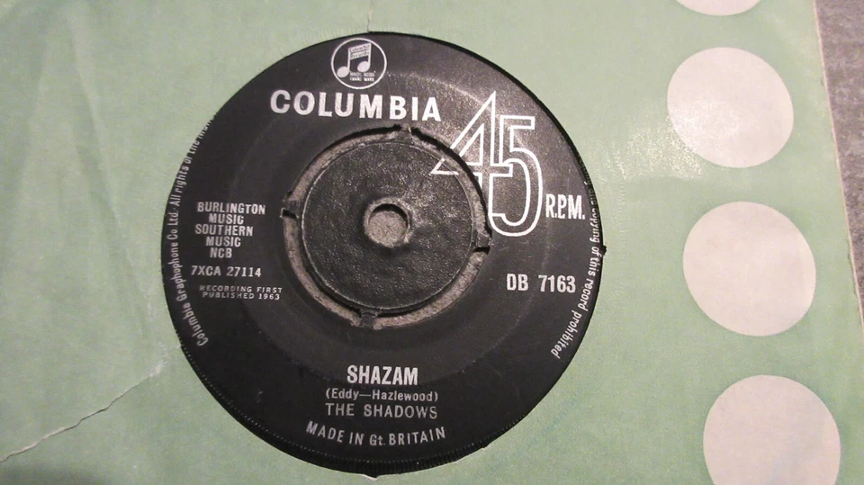 The Shadows Shazam/Geronimo 7" 1963 **VG** - Image 1 of 1