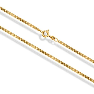 Panzerkette 585 Gelbgold 14 Karat 45cm - 2,1mm Massiv Echt Gold Goldkette Neu - Bild 1 von 3