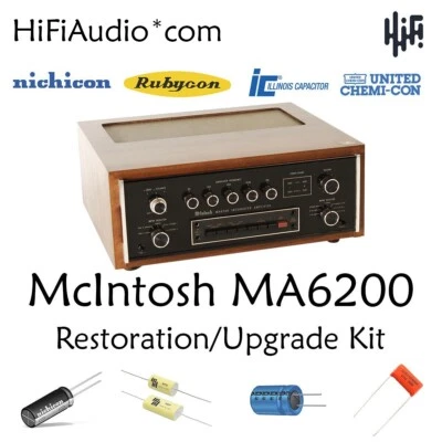 McIntosh MA6200 COMPLETO restauración recapitulación servicio reparación reconstrucción kit condensador Foto 1 de 4