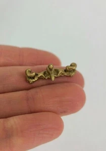 Rubinetto miscelatore rubinetto oro antico vasca lavandino bagno 1" casa delle bambole hardware in miniatura - Foto 1 di 6