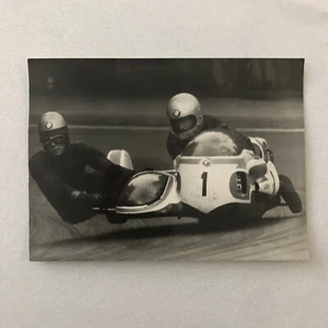 Vintage BMW Motorcycle Sidecar Racing Photo photograph Germany Side Car - Picture 1 of 5
