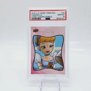 2019 Upper Deck Disney Princess Cinderella #32 Purple /399 PSA 10 Pop 1 - Picture 1 of 3