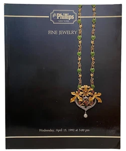 Phillips Fine Jewelry Auction Catalog 726b April 15, 1992 illustrated Full color - Picture 1 of 5