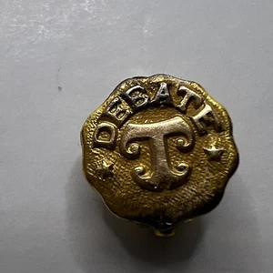 Vintage Dieges and Clust Debate pin Gold Filled High School Circa 1940-50 - Picture 1 of 3